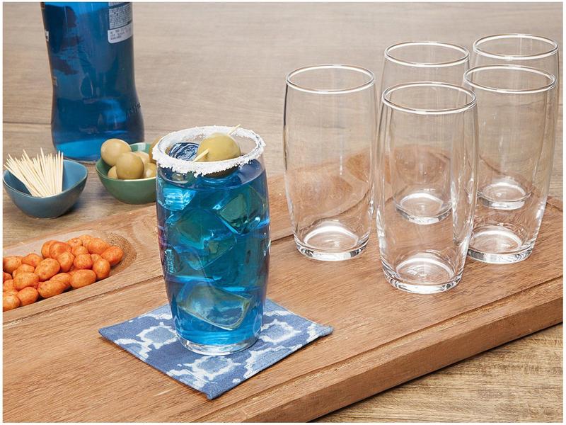 Jogo de Copos de Vidro 300ml 6 Peças Nadir - Oca Long Drink Jogo de Copos de Vidro 300ml 6 Peças Nadir - Oca Long Drink